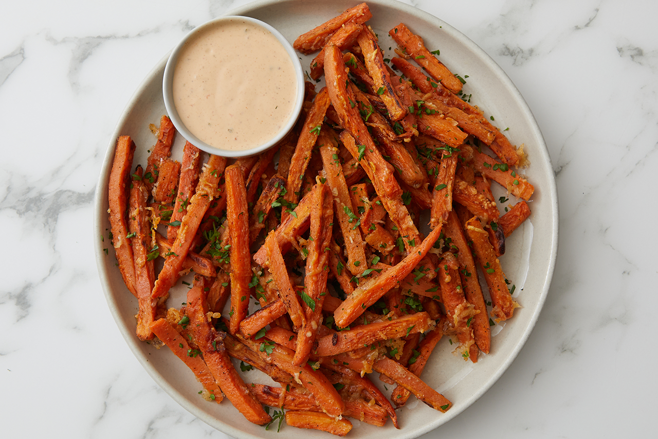 Parmesan Roasted Carrot Fries Grimmway Farms